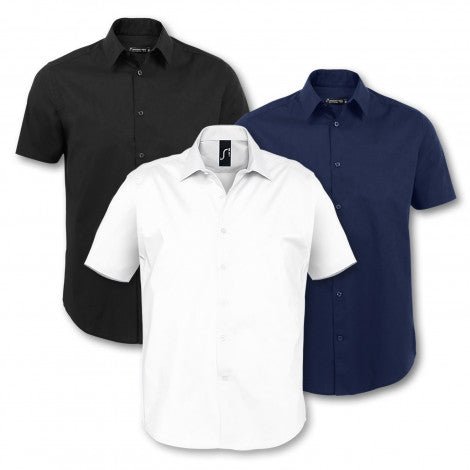 SOLS Broadway Men's Short Sleeve Shirt - Branding Evolution