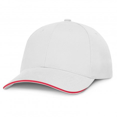 White Swift Cap with Coloured Trim - Branding Evolution